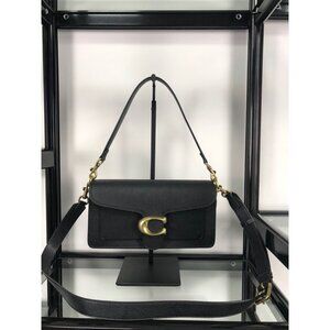 COACH 73995 Tabby Shoulder Bag Black Leather Crossbody Shoulder Hand 2way Outlet